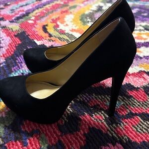 Chinese Laundry Black velvet Women's Platform Heels size 8
